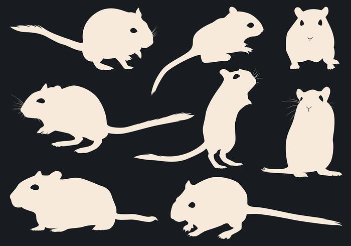 700x490 Gerbil Silhouette Free Vector