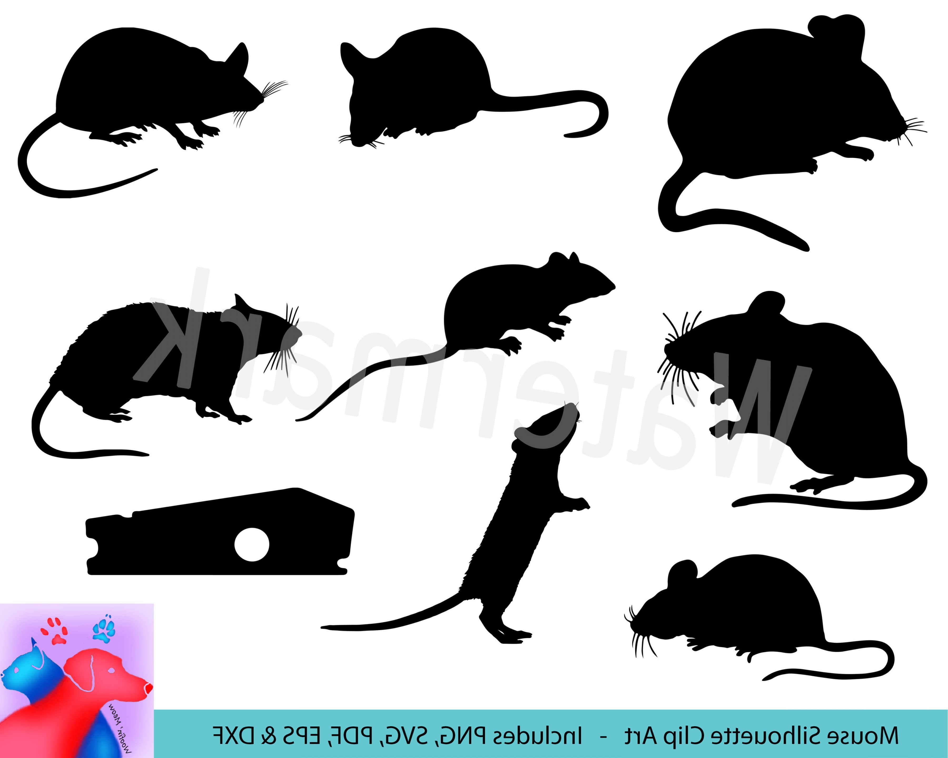 3600x2880 Mouse Silhouette Clipart Mice Vector Catchsplace