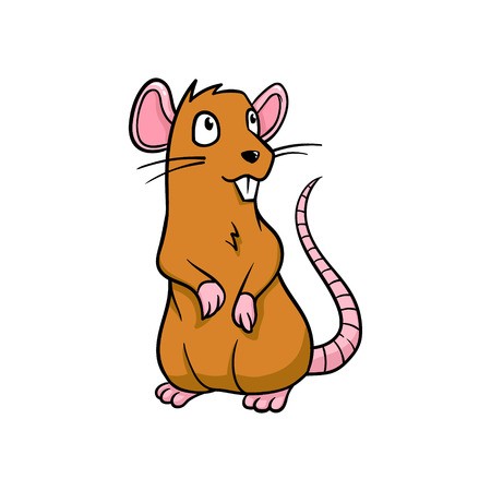 450x450 Cartoon Rat Vector Illustration Royalty Free Vector Graphics