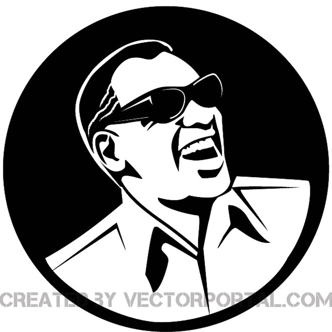 660x660 Ray Charles Vector Image