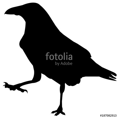 Raven Silhouette Vector Graphics Stock Image And Royalty Free 500x500 Raven Silhouette Vector Graphics Stock Image And Royalty Free