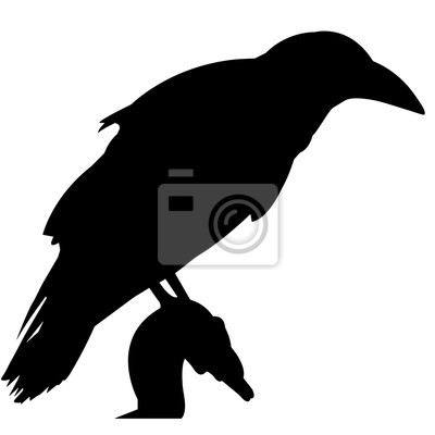 Raven Silhouette Vector Graphics Stickers Pc Portable 400x400 Raven Silhouette Vector Graphics Stickers Pc Portable