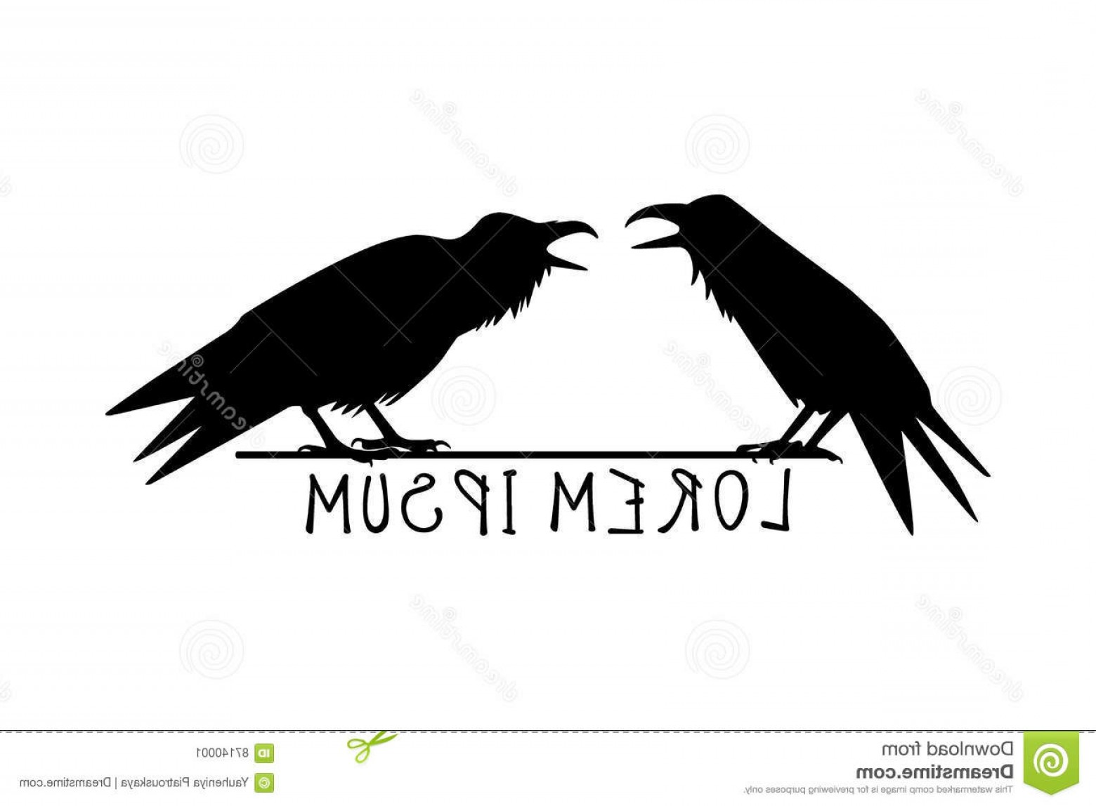 Stock Illustration Ravens Logo Template Vector Hand Drawn Raven 1560x1148 Stock Illustration Ravens Logo Template Vector Hand Drawn Raven