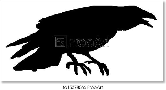 Free Art Print Of Raven Vector Silhouette Freeart 561x306 Free Art Print Of Raven Vector Silhouette Freeart