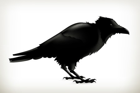Black Raven, Vector Silhouette Royalty Free Vector Graphics 450x300 Black Raven, Vector Silhouette Royalty Free Vector Graphics