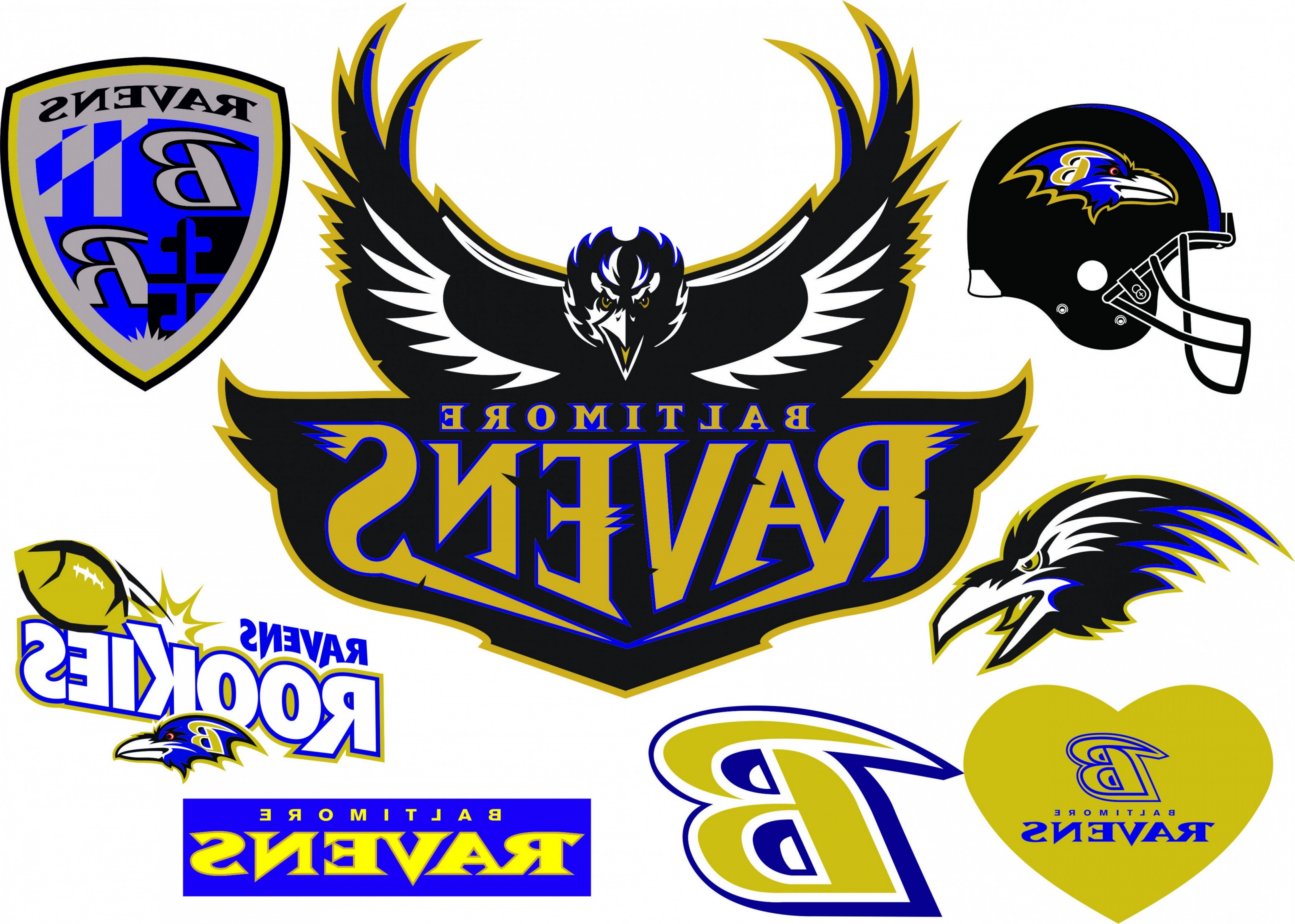 5983x4273 Baltimore Ravens Logo Silhouette Studio Transfer Iron On Cut