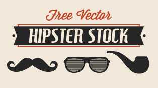 314x175 Free Vector Hipster Stock Mustache, Beard, Charlie Hat Rayban