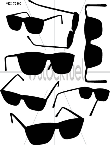 456x600 Rayban Wayfarer Sunglasses Vector Graphics Stockfuel