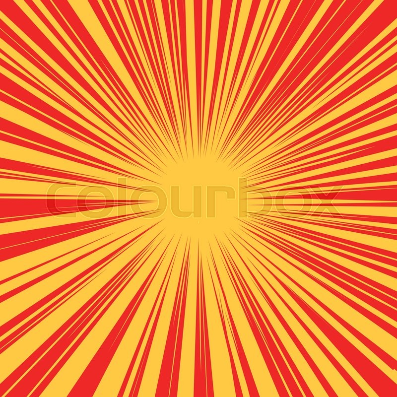 800x800 Red Yellow Retro Rays Vector Stock Vector Colourbox