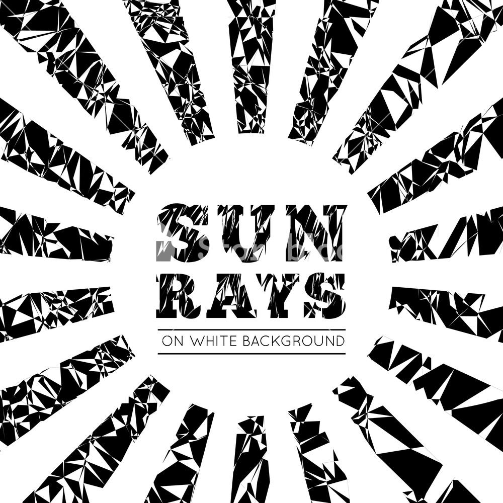 1000x1000 Sun Rays Vector Grunge Background On White Royalty Free Stock