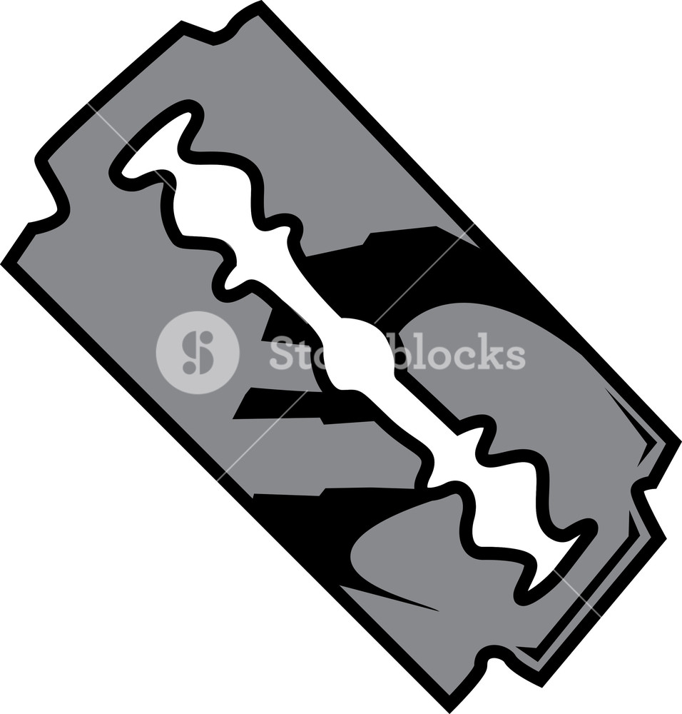 956x1000 Razor Blade Vector Element Royalty Free Stock Image