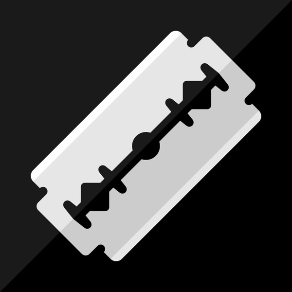 600x600 Razor Blade Flat Vector Icon Free Vector In Adobe Illustrator