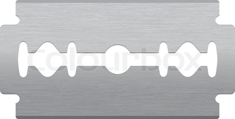 800x404 Razor Blade Vector Illustration Stock Vector Colourbox