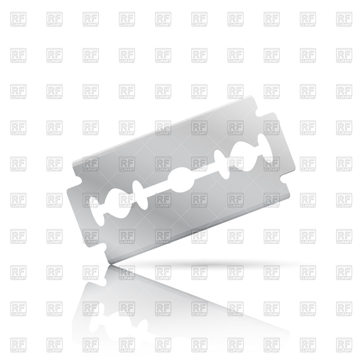 1200x1200 Realistic Razor Blade Vector Image Of Objects