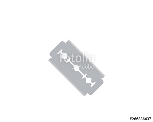 500x400 Simple Drawing Of A Razor Blade, Vector Illustration Stock Image