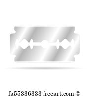 180x195 Free Art Print Of Razor Blade Razor Blade On A White Background
