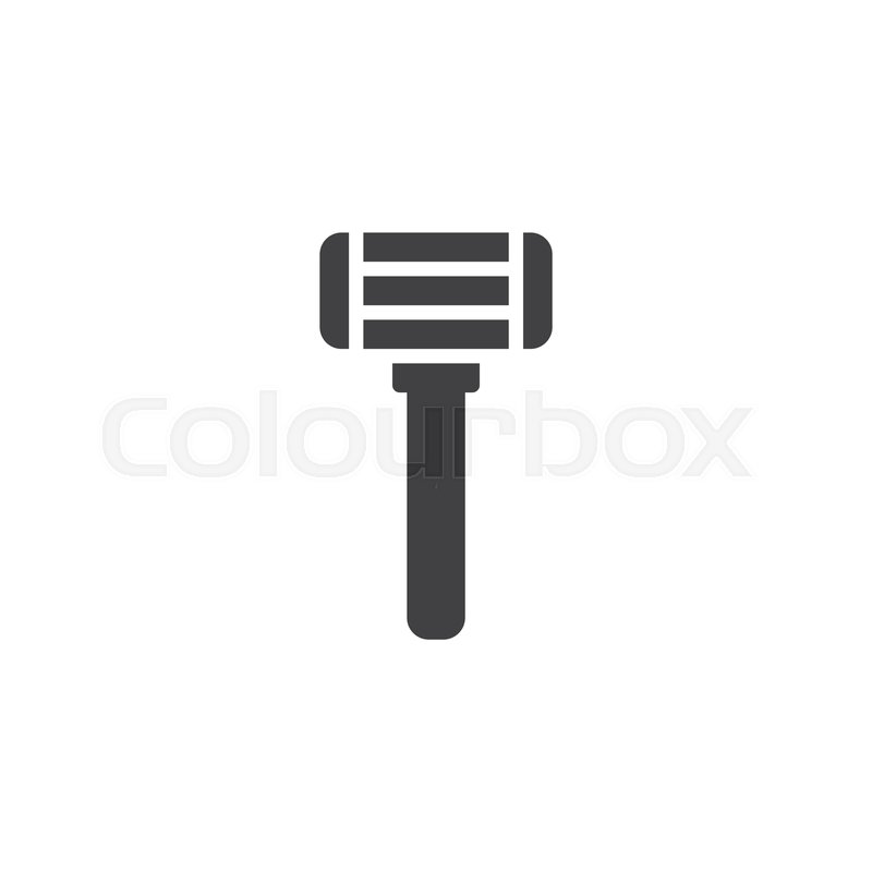 800x800 Shaving Razor Vector Icon Filled Flat Stock Vector Colourbox
