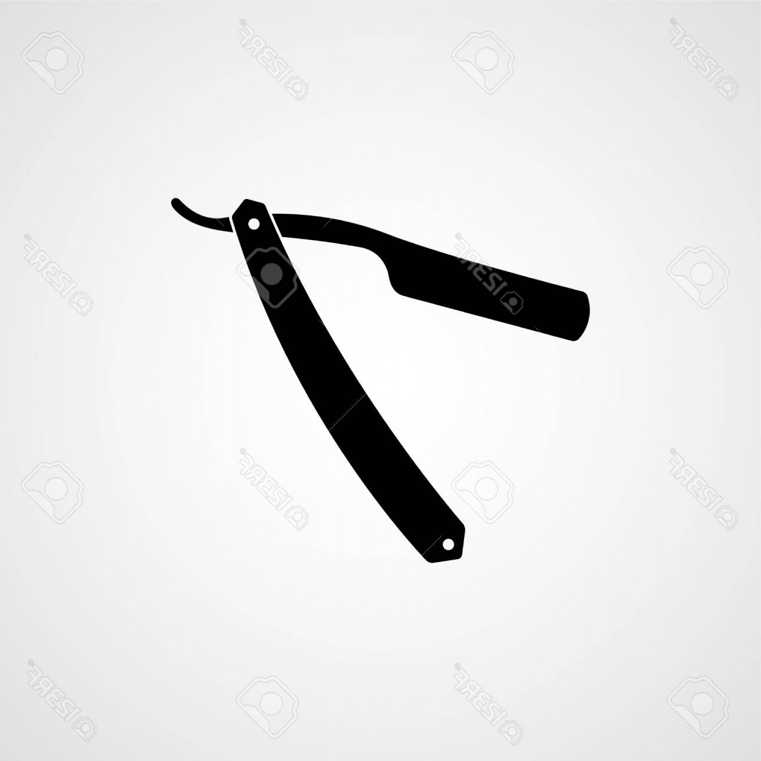 1558x1560 Straight Edge Razor Vector Sarahgardan