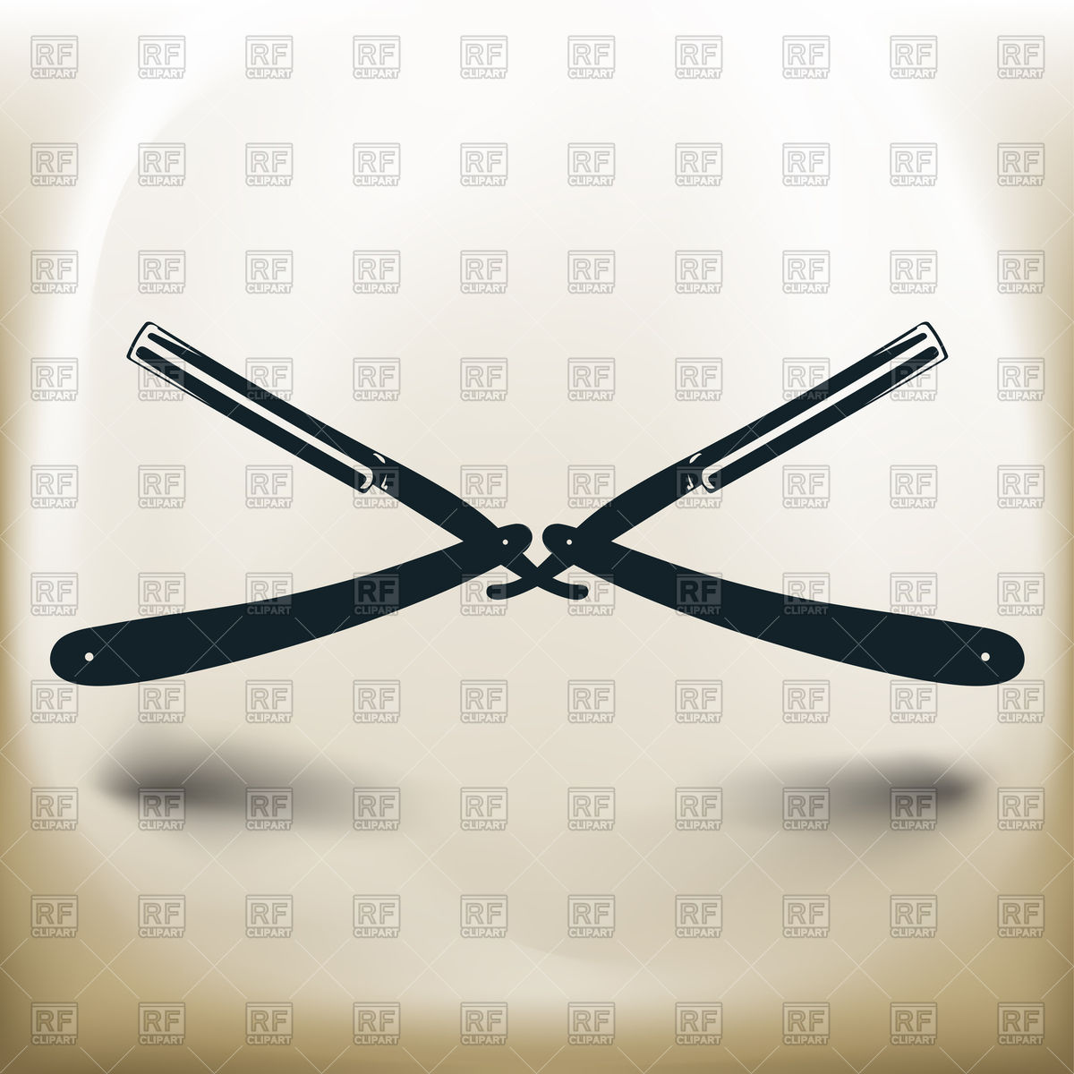 1200x1200 Straight Razor Vector Image Of Beauty, Fashion Sharpner