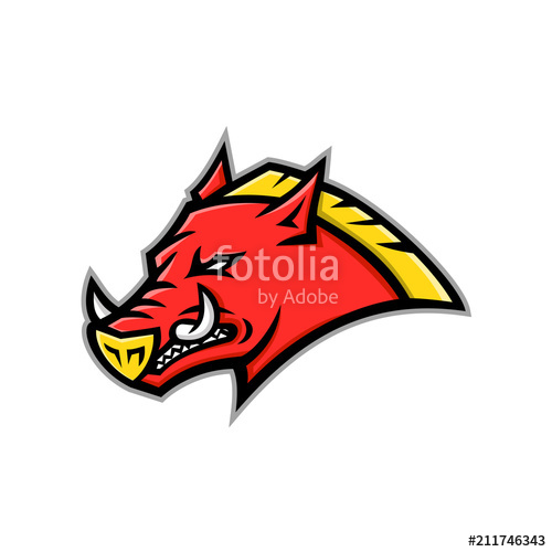500x500 Angry Razorback Mascot Stock Image And Royalty Free Vector