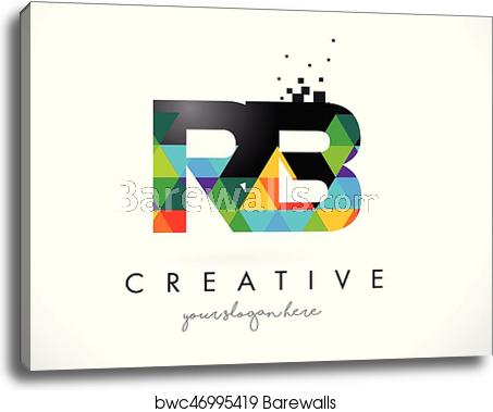 Rb R B Letter Logo With Colorful Triangles Texture Design Vector 453x379 Rb R B Letter Logo With Colorful Triangles Texture Design Vector