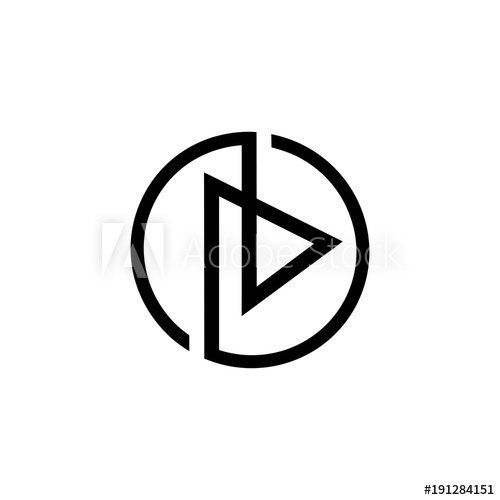 Art Of Letter Rb In A Circle Logo Vector 500x500 Art Of Letter Rb In A Circle Logo Vector