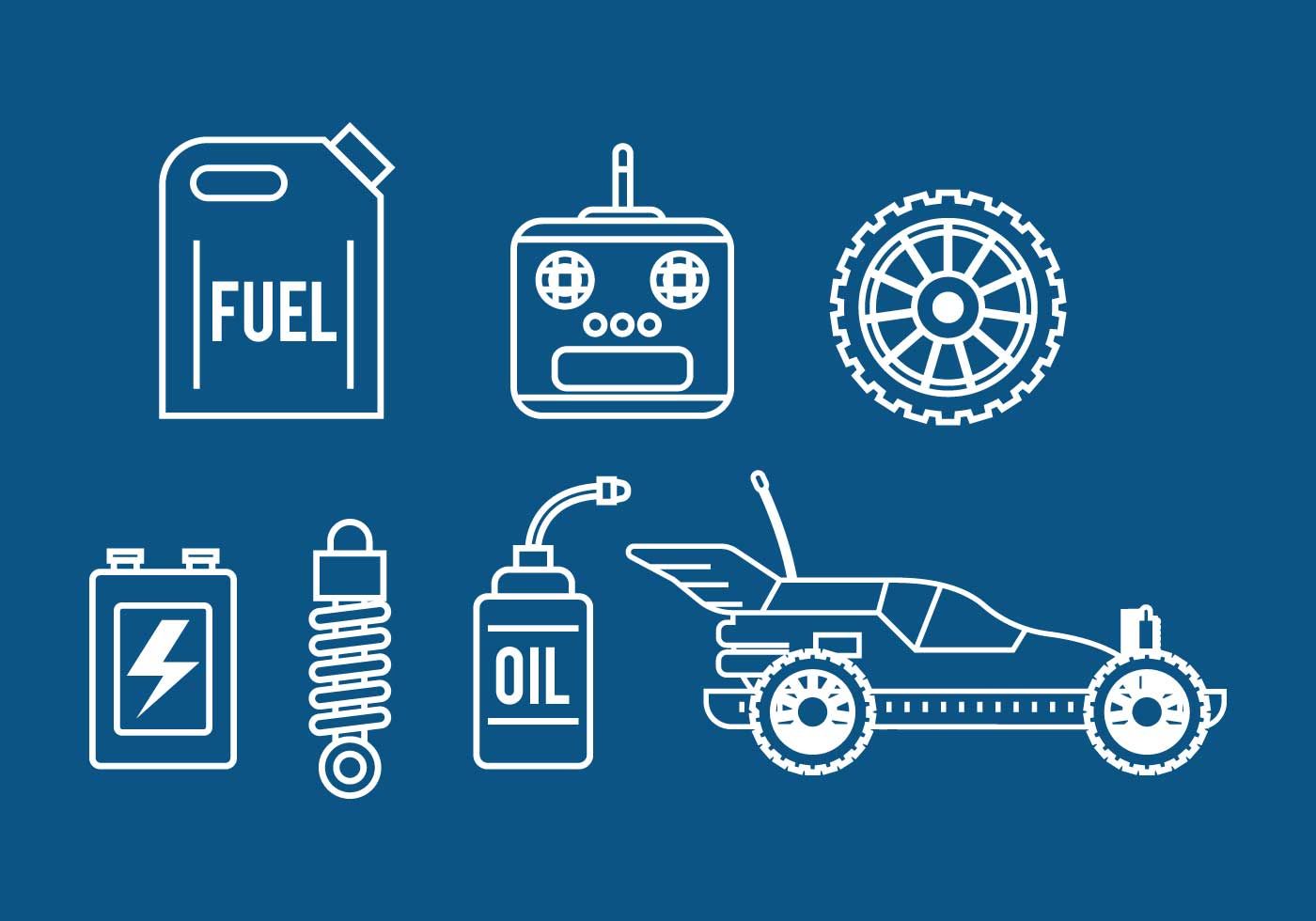 1400x980 Rc Car Vector Icon Set Toddler Sketches Car Vector, Vector