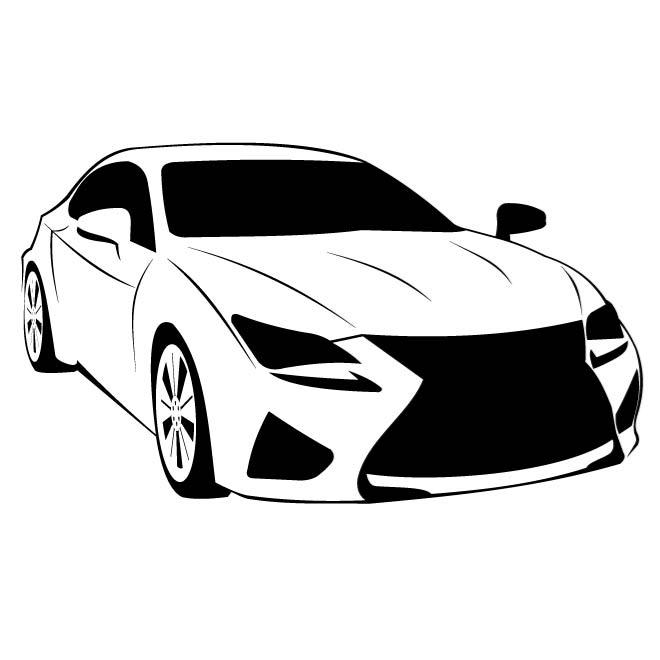 660x660 Car Model Lexus Rc F Vector