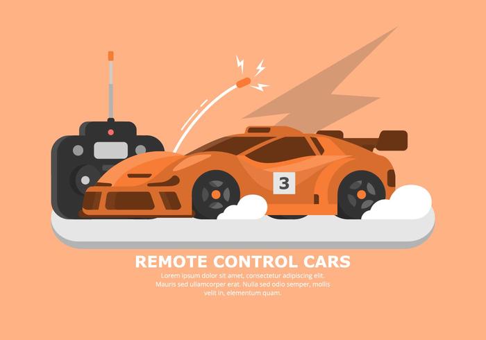700x490 Orange Rc Car Vector