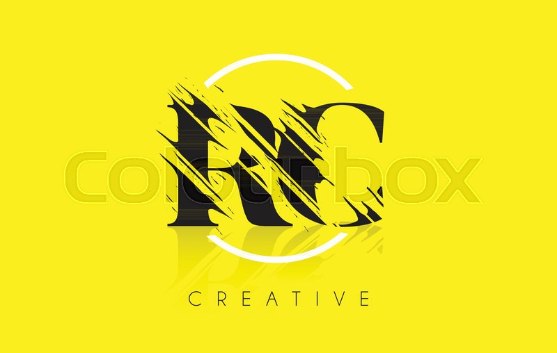 800x508 Rc Letter Logo With Vintage Grundge Stock Vector Colourbox