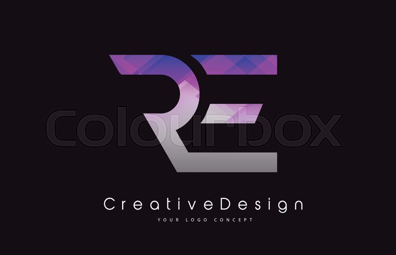 Re Letter Logo Design In Purple Stock Vector Colourbox 800x515 Re Letter Logo Design In Purple Stock Vector Colourbox