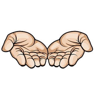 Reaching Hands Vector