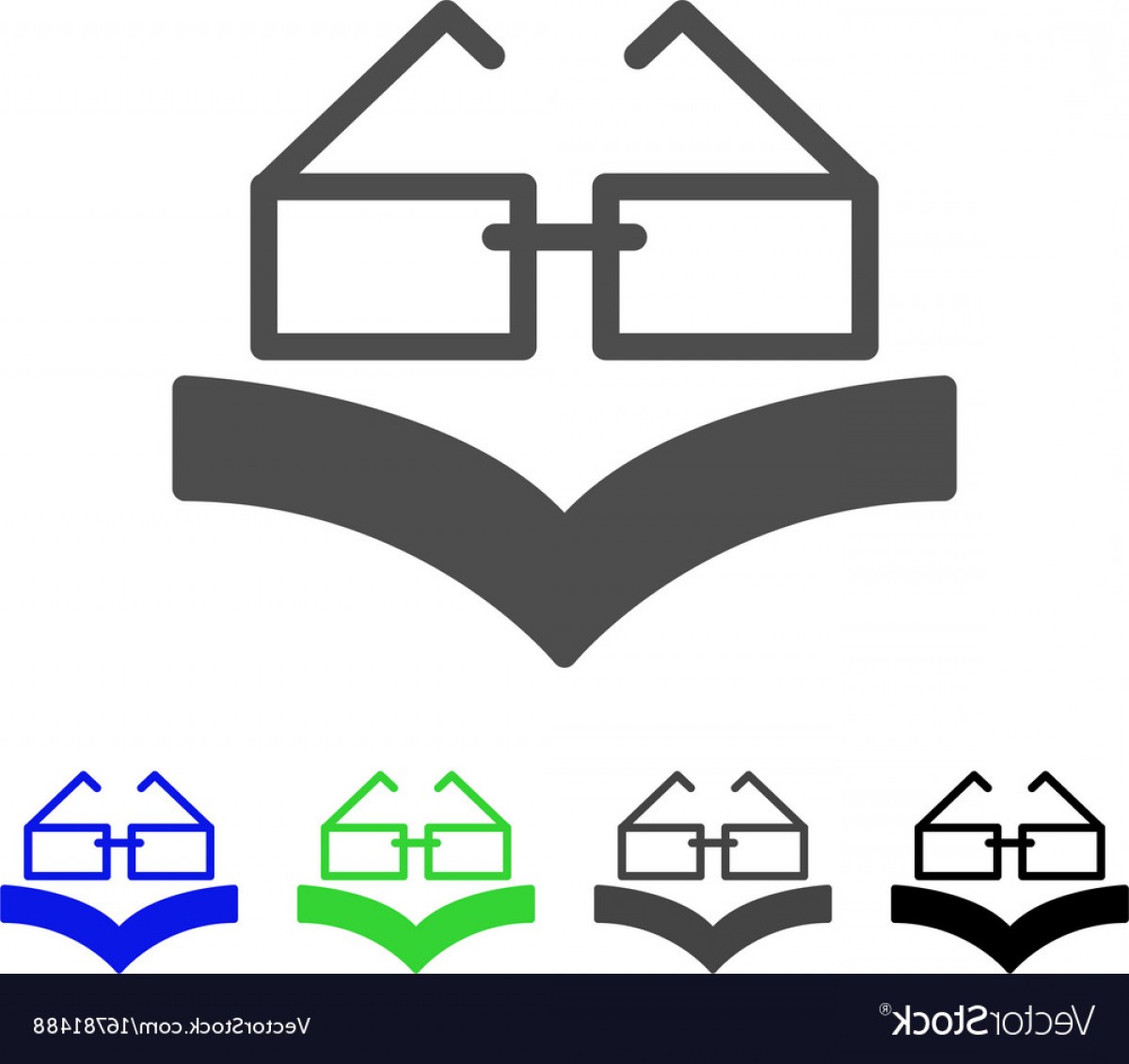 1200x1131 Reading Glasses Flat Icon Vector Hoodamathrun