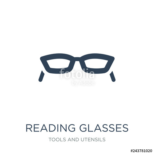 500x500 Reading Glasses Icon Vector On White Background, Reading Glasses
