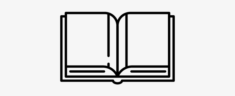 820x337 Blank Open Book Vector