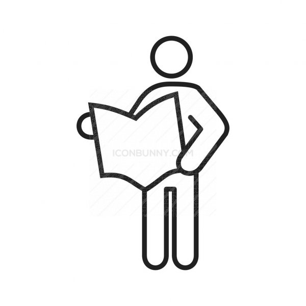 600x600 Reading Line Icon