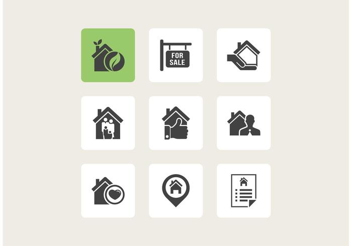 Real Estate Vector Icons 700x490 Real Estate Vector Icons
