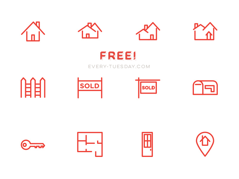 Free Real Estate Vector Icon Set 800x600 Free Real Estate Vector Icon Set