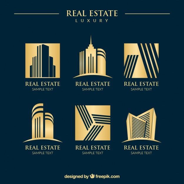 Luxury Golden Real Estate Logos Free Vector Kartvizit Real 626x626 Luxury Golden Real Estate Logos Free Vector Kartvizit Real