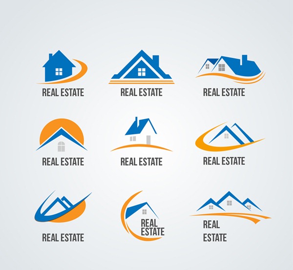 Blue Real Estate Logo Vector Graphics My Free Photoshop World 600x553 Blue Real Estate Logo Vector Graphics My Free Photoshop World