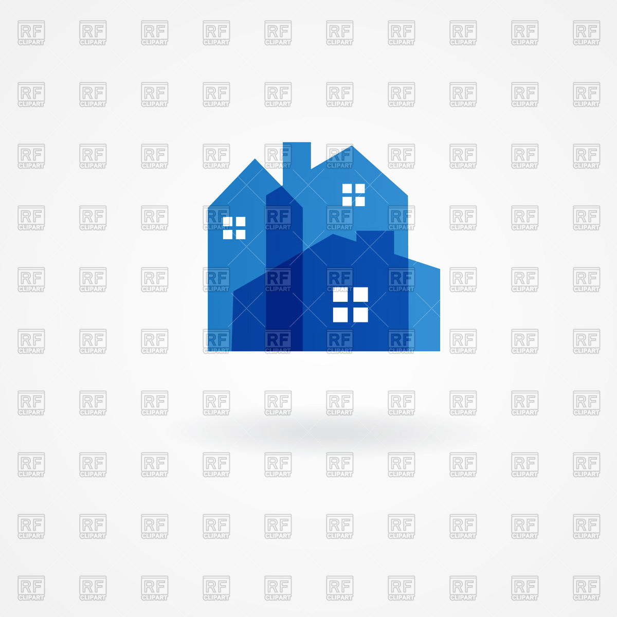 Real Estate Company Icon With House Vector Image Of Architecture 1200x1200 Real Estate Company Icon With House Vector Image Of Architecture