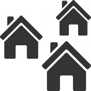 300x300 Village House Logo Real Estate Logo Vector Cottage Farm Logotype