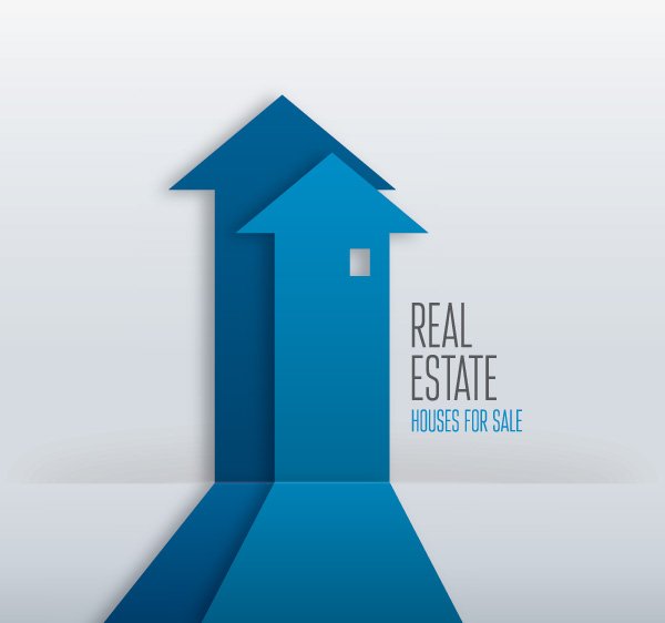 600x562 Real Estate Blue Vector Graphic