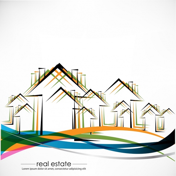 598x600 Construction And Real Estate Simple Pen Vector Graphics Free