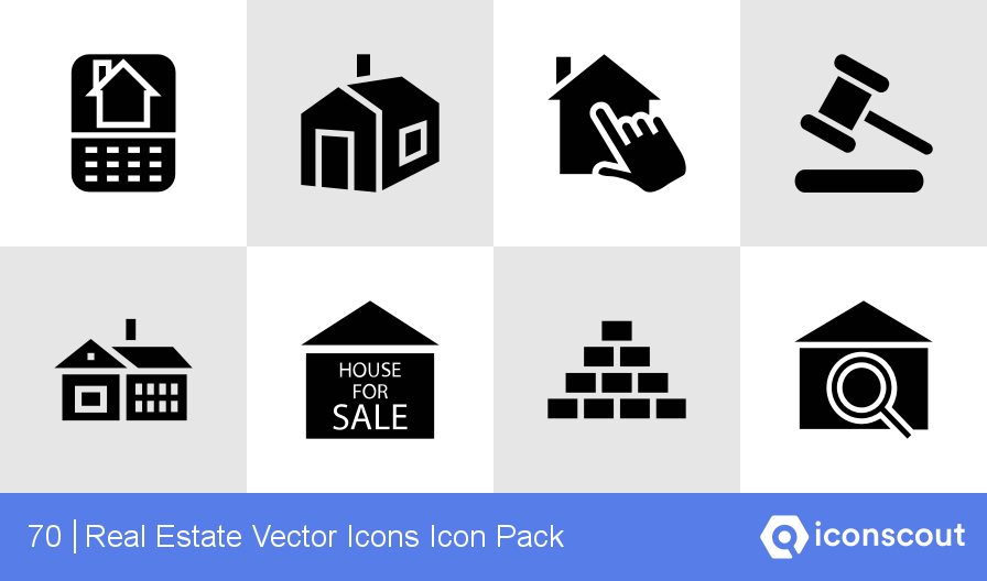 896x528 Download Real Estate Vector Icons Icon Pack