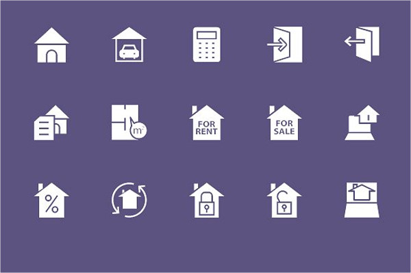 600x399 Real Estate Icons
