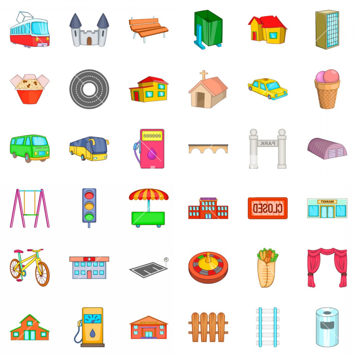 1200x1200 Real Estate Icons Vector Hoodamathrun