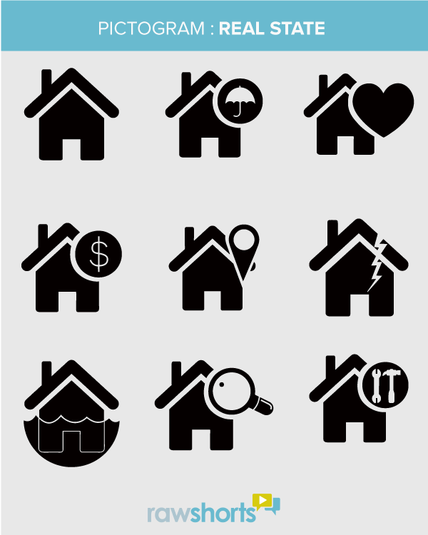 600x750 Real Estate Pictograms