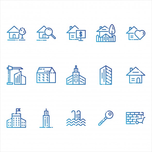 626x626 Real Estate And Buildings Icons Vector Free Download