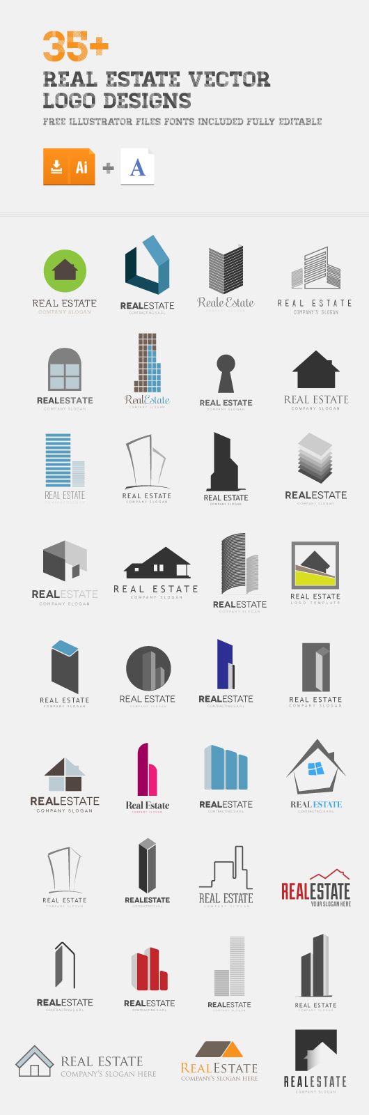 530x1600 Real Estate Logos